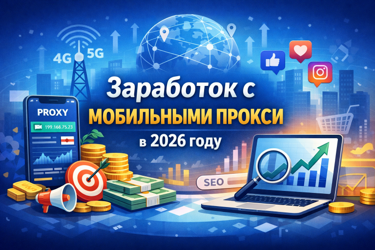 Заработок с мобильными прокси в 2026 году